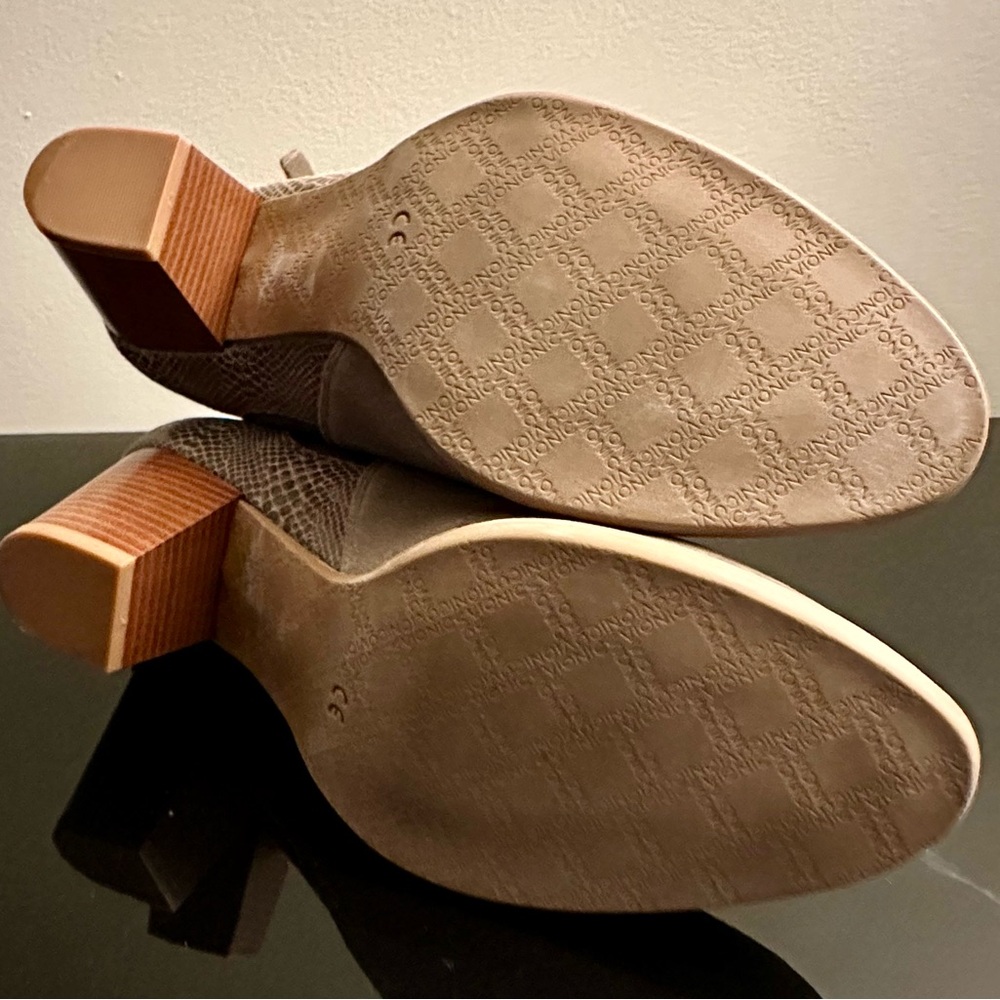 Vionic Suede Greige Ankle Booties - image 6